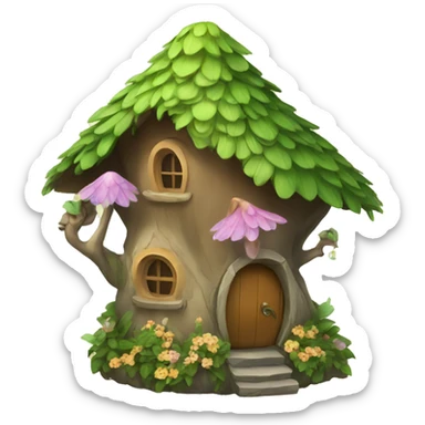 Fairy house sticker