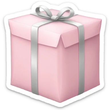 light pink package sticker