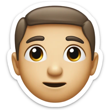 Embarrassed face sticker