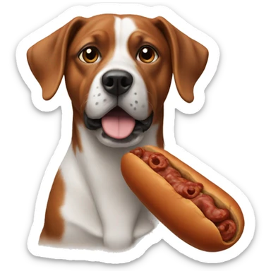 chorizo with a dog sticker