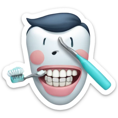 limpieza dental  sticker