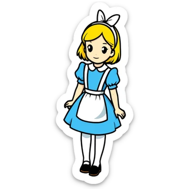 Alice in wonderland sticker