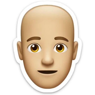 a normal emoji with no eye and mouth sticker