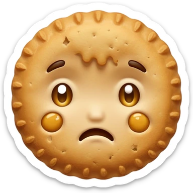 cute biscuit no cream cry sticker