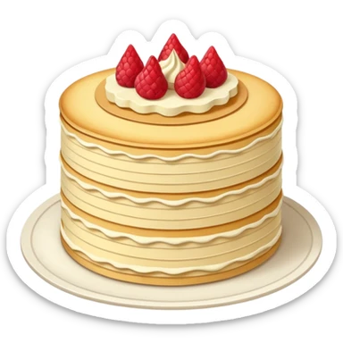 mille crepe cake sticker