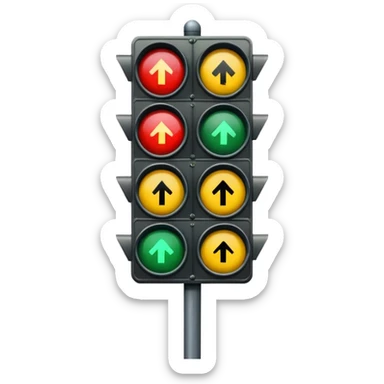 mac os icon rotation retro traffic signal directions arrows sticker