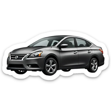 black nissan sentra  sticker