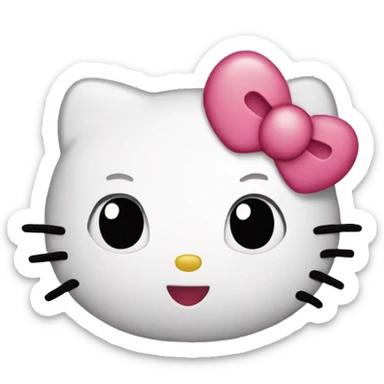 Hello kitty heart  sticker