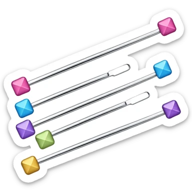 Bobby pins of different colour's  sticker