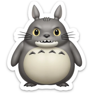 Totoro tierno que se parezca al real  sticker