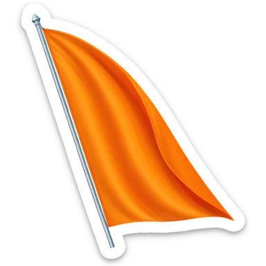 Double triangular orenge Flag sticker