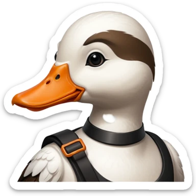Duck with a Glock 18 sticker