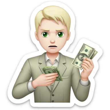Evil killer money sticker