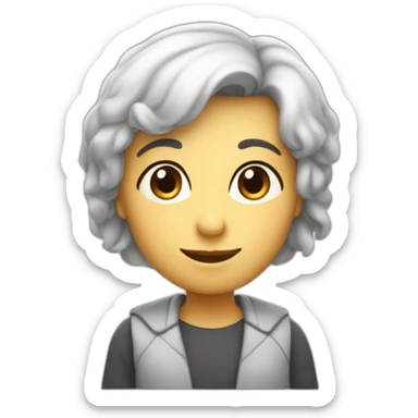 Un coeur avec un ella écrit au milieu sticker