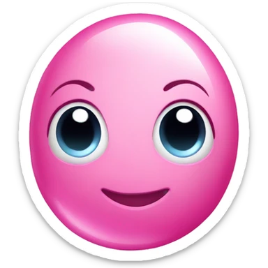 A pretty pink jellybean sticker