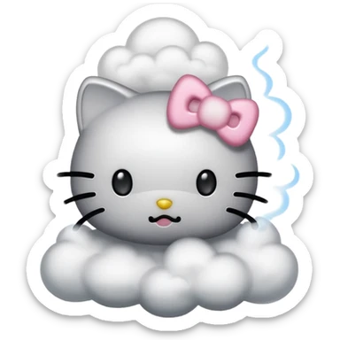 Hello-kitty hello-kitty with smoke sticker