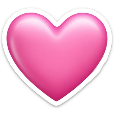 pink heart  sticker