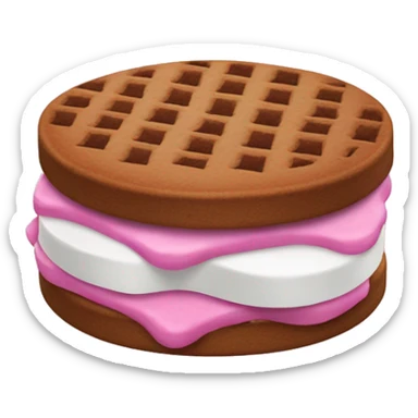 Neapolitan ice cream sandwich sticker