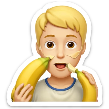 eat a banana sticker