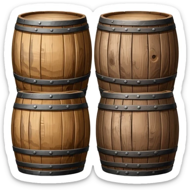 Aged Wine Barrels sticker