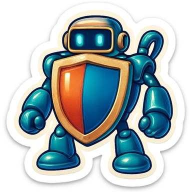 Lets do something else now. can you show me a iWexie shield robot sticker