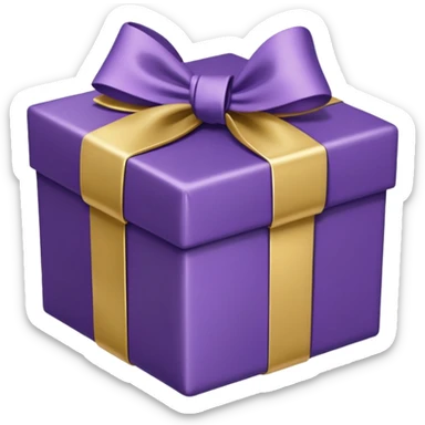 purple giftbox sticker