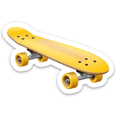 Skate board, yellow sticker
