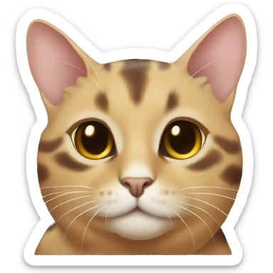 Tortoise colored cat  sticker