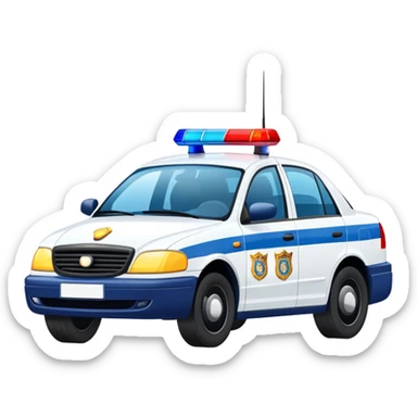 Un auto de la policia de españa sticker