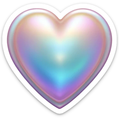 heart shaped shell sticker