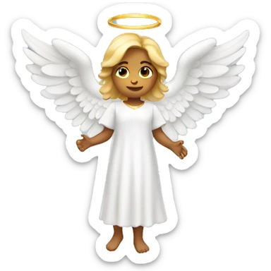 Angel with wings sticker