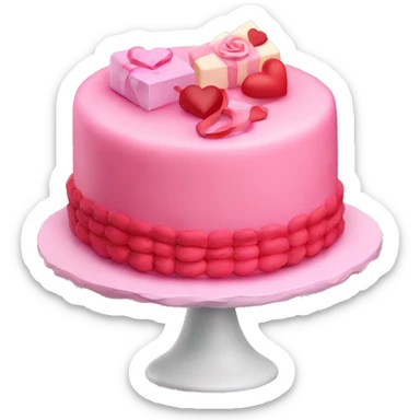 valentine’s day cake sticker