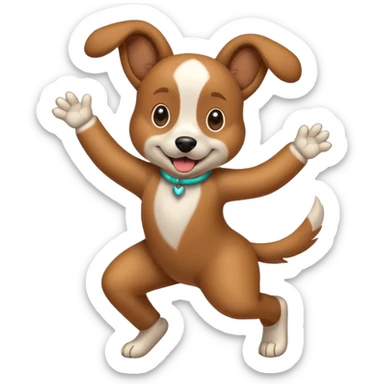 Cane che balla sticker