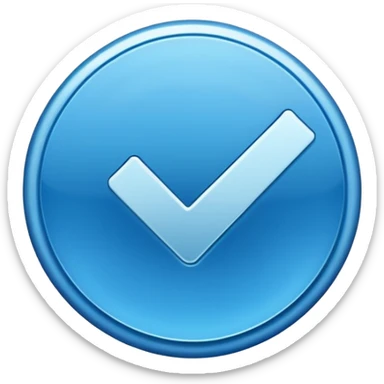 Make a emoji of official Instagram verified Blue tick  sticker