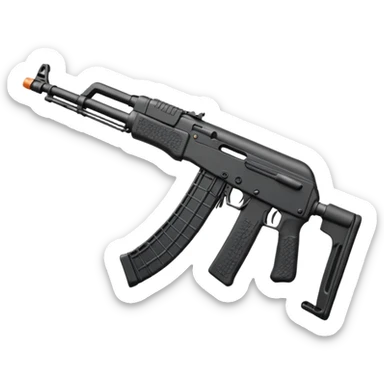 AKM with a polymer handrail and buttstock. sticker