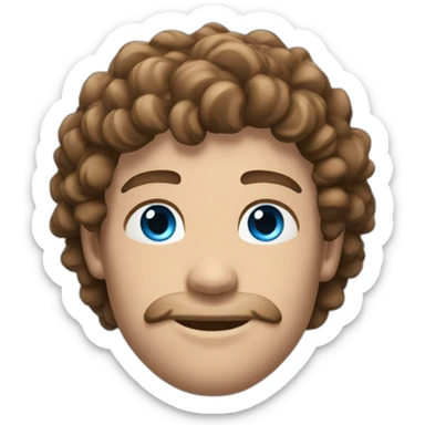 a-sexy-gay-guy-flexing-with-curly-brown-hair,-white-skin-and-blue-eyes sticker