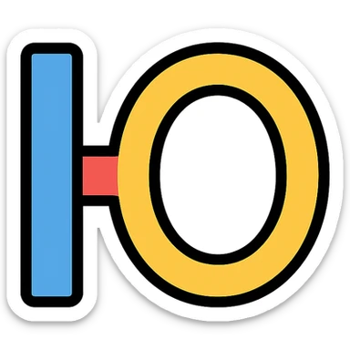 Ю in the style of the provided example sticker