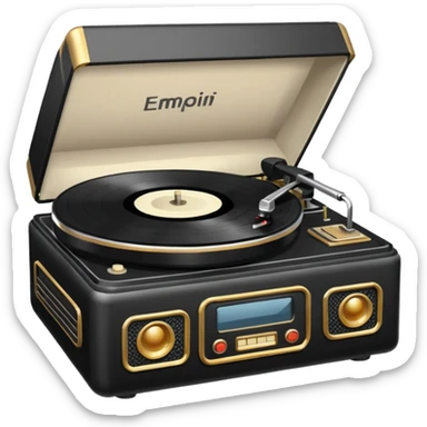 Record player  sticker