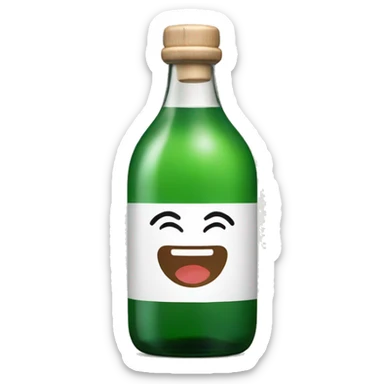 chamisul soju bottle sticker