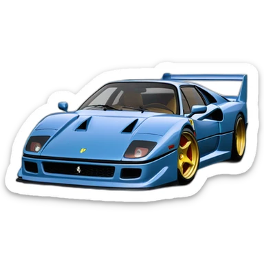 Ferrari f40 liberty walk edition sticker