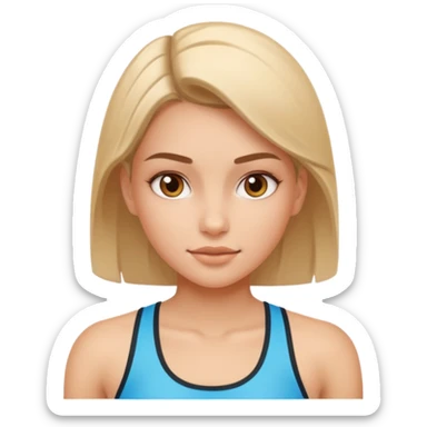 Workout girl sticker