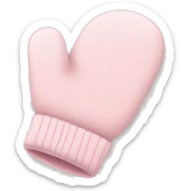 light pink mittens  sticker