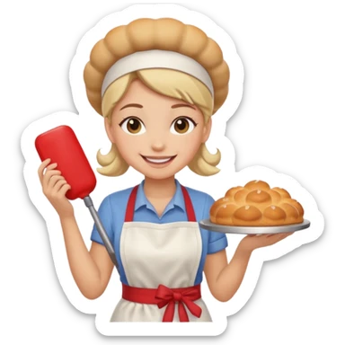 Bakery girl sticker
