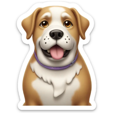 fat dog icescream sticker