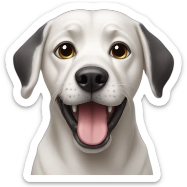 A weird dog sticker