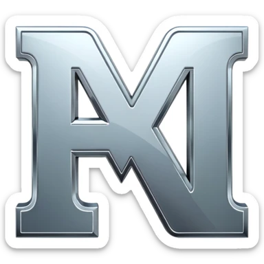 i want two letters AI sticker