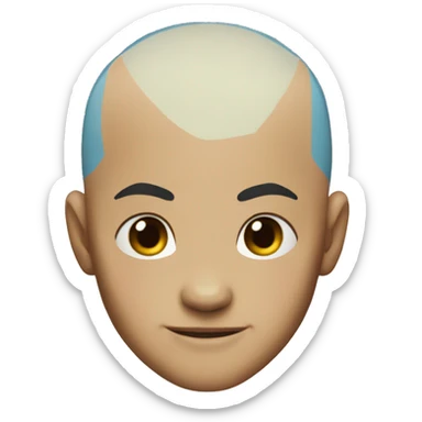 Aang head from Avatar sticker