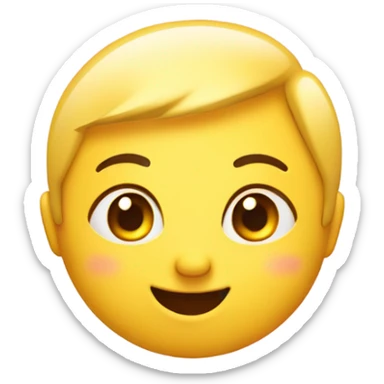 Blushing smirk emoji sticker