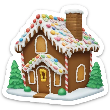 gingerbread house sticker