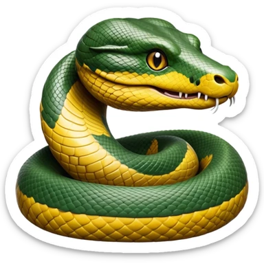 cinematic-noble-anaconda-portrait-emoji,-poised-and-imposing,-with-a-massive,-sinuous-build-draped-in-intricately-patterned-scales-and-piercing,-focused-eyes,-simplified-yet-sharp-and-sophisticated-features,-highly-detailed sticker